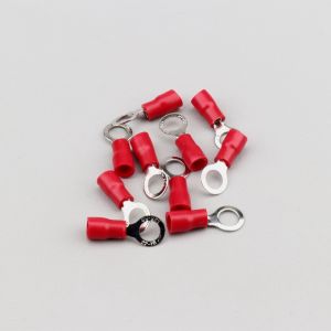 Cosses à oeillet Ø5 mm à sertir Lampa rouges (lot de 10)