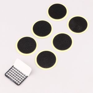 Kit r&eacute;paration chambre &agrave; air v&eacute;lo (rustines autocollantes) (lot de 6)