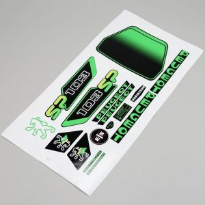 Kit déco Peugeot 103 SP3 noir et vert