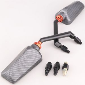 Rétroviseurs DPR Performance F1 carbone mat (filetages Ø8 mm/10 mm)