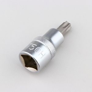 Douille &agrave; embout T50 Torx perc&eacute; 1/2" BGS