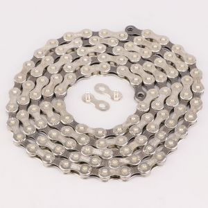 Cha&icirc;ne v&eacute;lo 11 vitesses 116 maillons Contec C.11 argent et noire