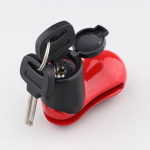 Antivol bloque disque Leoshi rouge et noir