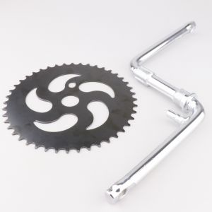 P&eacute;dalier mono bloc avec plateau 44 dents v&eacute;lo BMX 165 mm