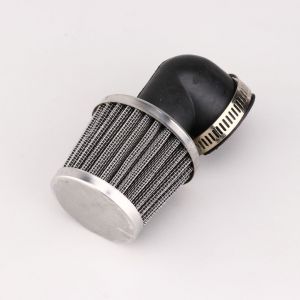 Filtre &agrave; air cornet grille coud&eacute; 90&deg; &Oslash;35 mm PHVA, PHBG, PHBN Supertec chrom&eacute;