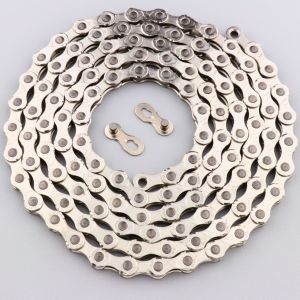 Cha&icirc;ne v&eacute;lo E-Bike 11 vitesses 122 maillons KMC E11 argent