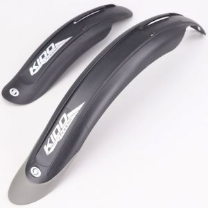 Garde boues avant, arri&egrave;re v&eacute;lo 16" &agrave; 18" Simpla noirs et gris