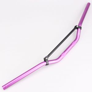 Guidon &Oslash;22 mm NoEnd violet avec barre noire