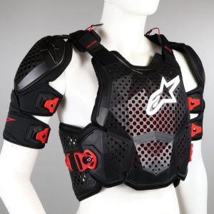 Pare-pierres Alpinestars A-10 noir et rouge