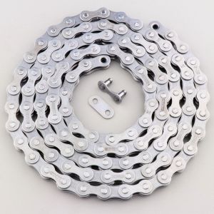 Cha&icirc;ne v&eacute;lo 1 vitesse 112 maillons KMC Z1 grise