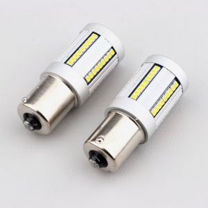 Ampoules de clignotant BAU15S 12V 28W Phonocar leds orange (lot de 2)