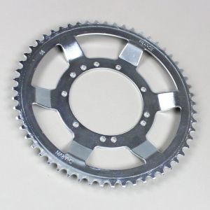 Couronne 56 dents Ø 94 mm 11T MBK 51, Motobécane AV88... (jante à rayons) Charvin Industries grise