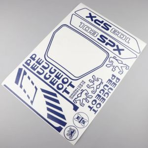 Kit déco Peugeot 103 SPX bleu foncé V3