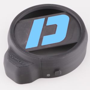 Cache allumage Peugeot 103 Doppler 3D noir et turquoise