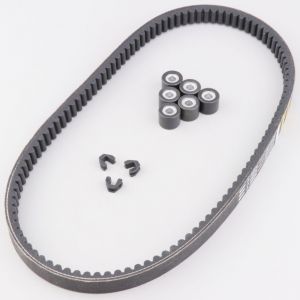 Courroie avec galets et curseurs de variateur Piaggio Liberty, Gilera DNA 50...