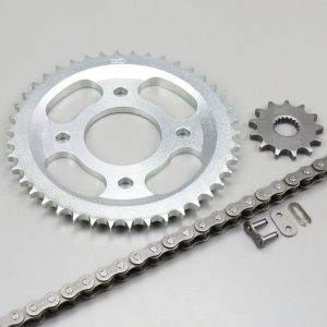 Kit chaîne 13x42x118 Mash Café Racer, Scrambler et seventy Five 125 Afam gris