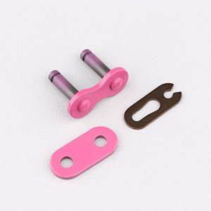 Attache rapide de cha&icirc;ne 420 renforc&eacute;e KMC rose