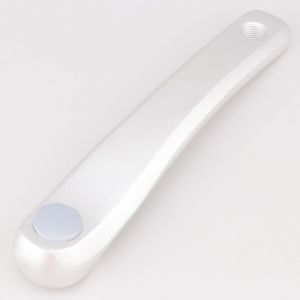 Manivelle gauche alu v&eacute;lo PNA argent 170 mm (axe carr&eacute;)