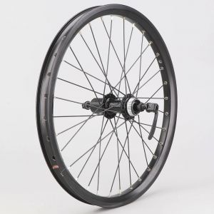 Roue arri&egrave;re v&eacute;lo 20" (27-406) pour cassette 8/9/10/11V V&eacute;lox Mach1 Kargo XL alu noire (&agrave; blocage rapide)