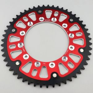 Couronne 51 dents 520 Yamaha YZ 125, YZF 250, 450... Supersprox Stealth rouge