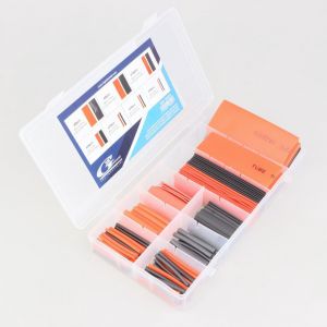 Gaines thermo-r&eacute;tractables 3RG noires et rouges (lot de 127)