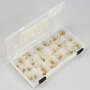 Gicleurs 68 &agrave; 145 &Oslash;6 mm carburateur PHVA, PHBN (kit de r&eacute;glage, coffret de 72 pi&egrave;ces)
