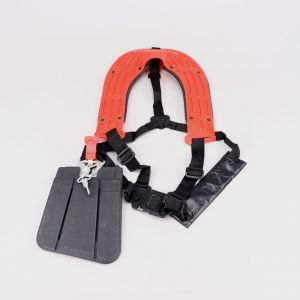 Harnais de débroussailleuse universel double sangle orange