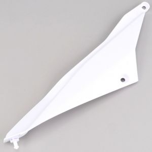Carénage sous selle droit Derbi Senda DRD Xtreme, Gilera SMT, RCR (2011 - 2017) blanc