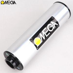 Silencieux Peugeot 103, MBK 51 (entraxe 33, 36, 38, 41 mm) Omega Revo 2 gris