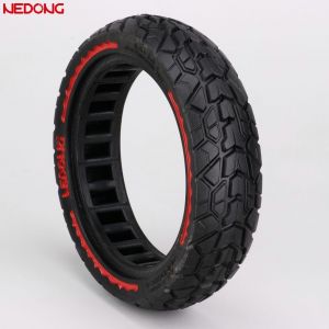 Pneu trottinette 8.5x2 plein (nid d'abeille int&eacute;rieur)&nbsp;Nedong Offroad liserets rouges