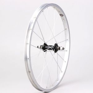 Roue avant v&eacute;lo 20" (19-406) PNA alu grise (blocage avec &eacute;crous)
