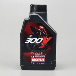 Huile moteur 4T 5W30 Motul 300V Factory Line 100 % synthetic Ester Core 1L