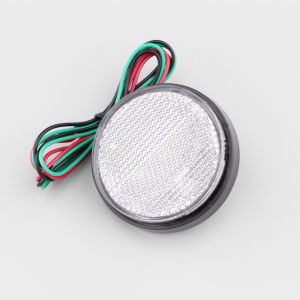 Catadioptre rond Ø58 mm blanc à leds (à visser)
