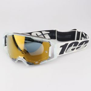 Masque 100% Armatic Pitch transparent écran iridium or