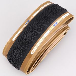 Pneu v&eacute;lo 700x40C (40-622) Panaracer Gravelking X1 TLR flancs beiges &agrave; tringles souples