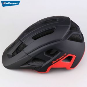 Casque vélo VTT Polisport Mountain Pro noir et rouge