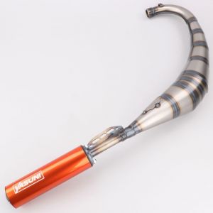 Pot d'&eacute;chappement AM6 Minarelli, Derbi Yasuni R2 silencieux orange
