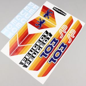 Kit d&eacute;co Peugeot 103 SP orange V2