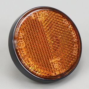 Catadioptre rond Ø59 mm orange (à visser)