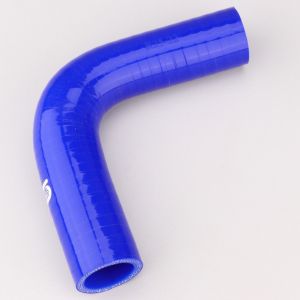 Réducteur silicone coudé 90° Ø25 à 22 mm Silicon Hoses bleu