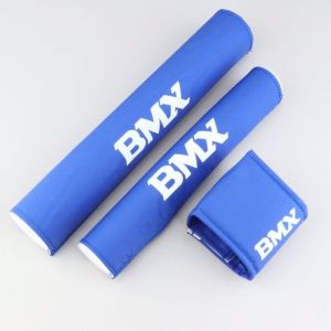 Protections de cadre et guidon BMX bleues