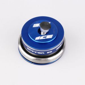 Jeu de direction int&eacute;gr&eacute; v&eacute;lo 1" 1/8-1.5" ICE Spinner bleu