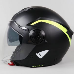 Casque jet UFO Spirit noir mat