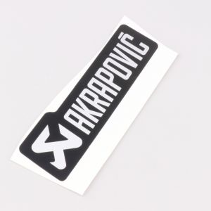 Sticker Akrapovic 120x35 mm noir et gris