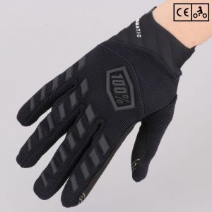 Gants cross 100% Airmatic homologu&eacute;s CE moto noirs