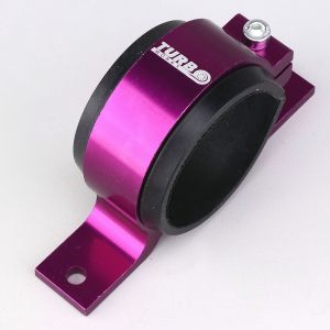 Support aluminium pour pompe type Bosch 044 kartcross, autocross Ø60 mm Turbo Works violet