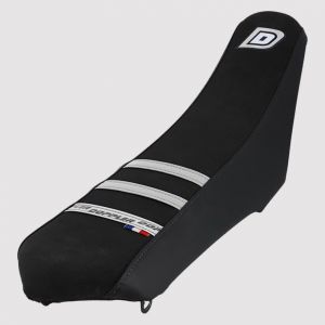 Housse de selle Rieju MRT 50, 125, Marathon 125 Doppler blanche