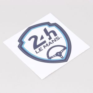 Sticker &eacute;cusson Volant 24h Le Mans blanc