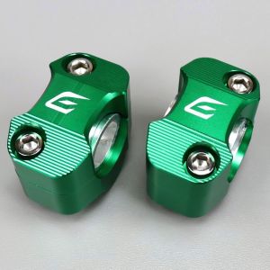 Pontets de guidon 22 mm et 28 mm Gencod verts anodisés