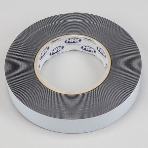 Rouleau adhésif double face mousse HPX noir 25 mm x 10 m
